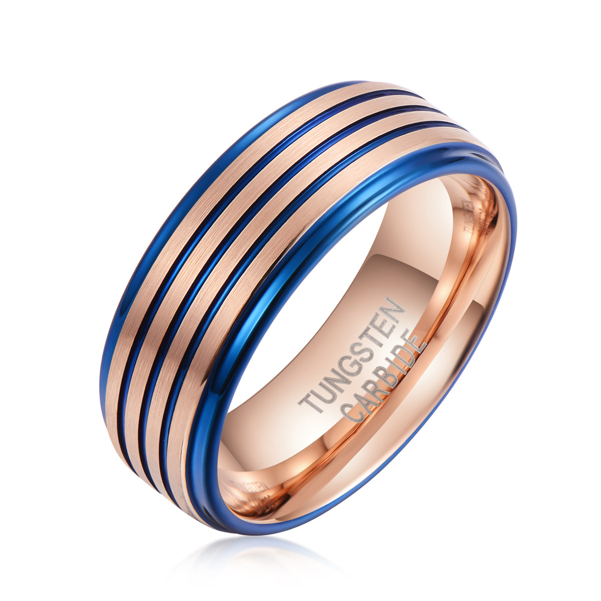 Rose Gold Blue Tungsten